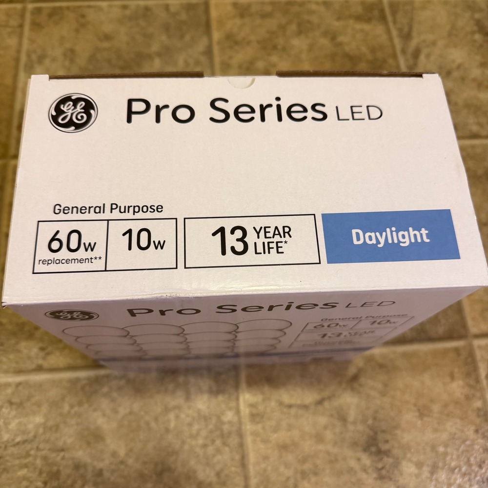 GE Pro Series LED 60W Replacement 10W Daylight A19 Dimmable Bulbs 16 Pack - Picture 6 of 6